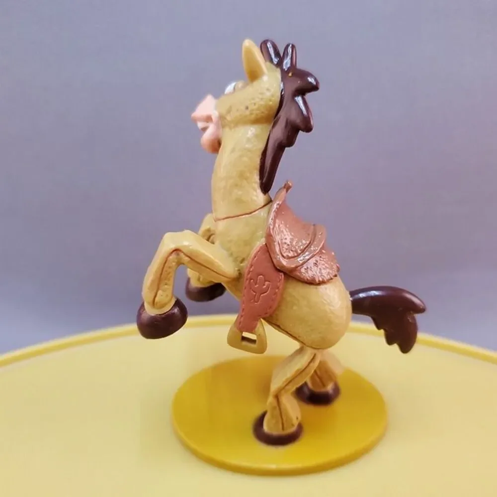 Bullseye Horse Pvc Figure Rearing Up Toy Story Brown Base Cake Topper 4 inch